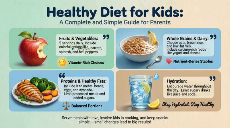 Healthy Diet For Kids- Simple Guide For Parents